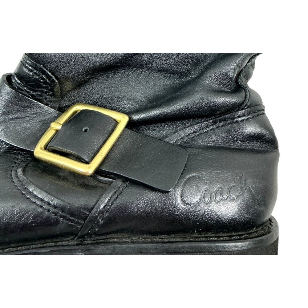 COACH Kenna - Woman’s Black Leather Boots – Size 6 - Picture 7 of 7